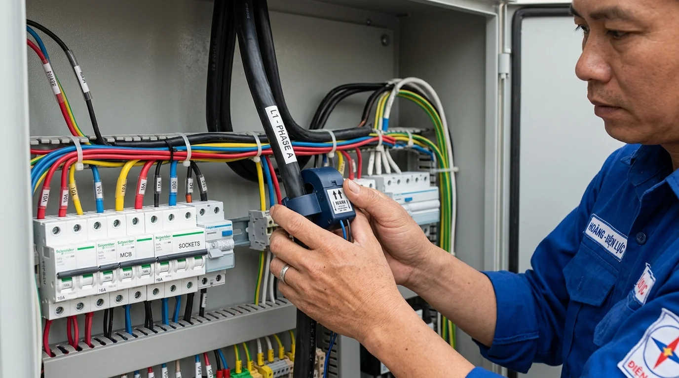 kẹp ct chống phát ngược luxpower
