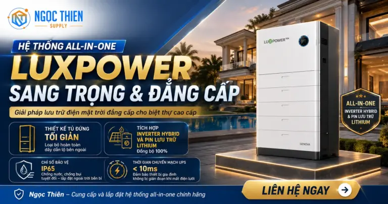 Hệ thống all-in-one Luxpower: Giải pháp lưu trữ sang trọng