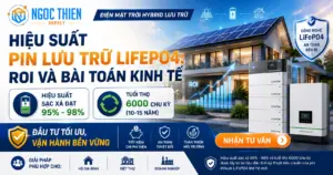 Hiệu suất pin lưu trữ LiFePO4: ROI và bài toán kinh tế