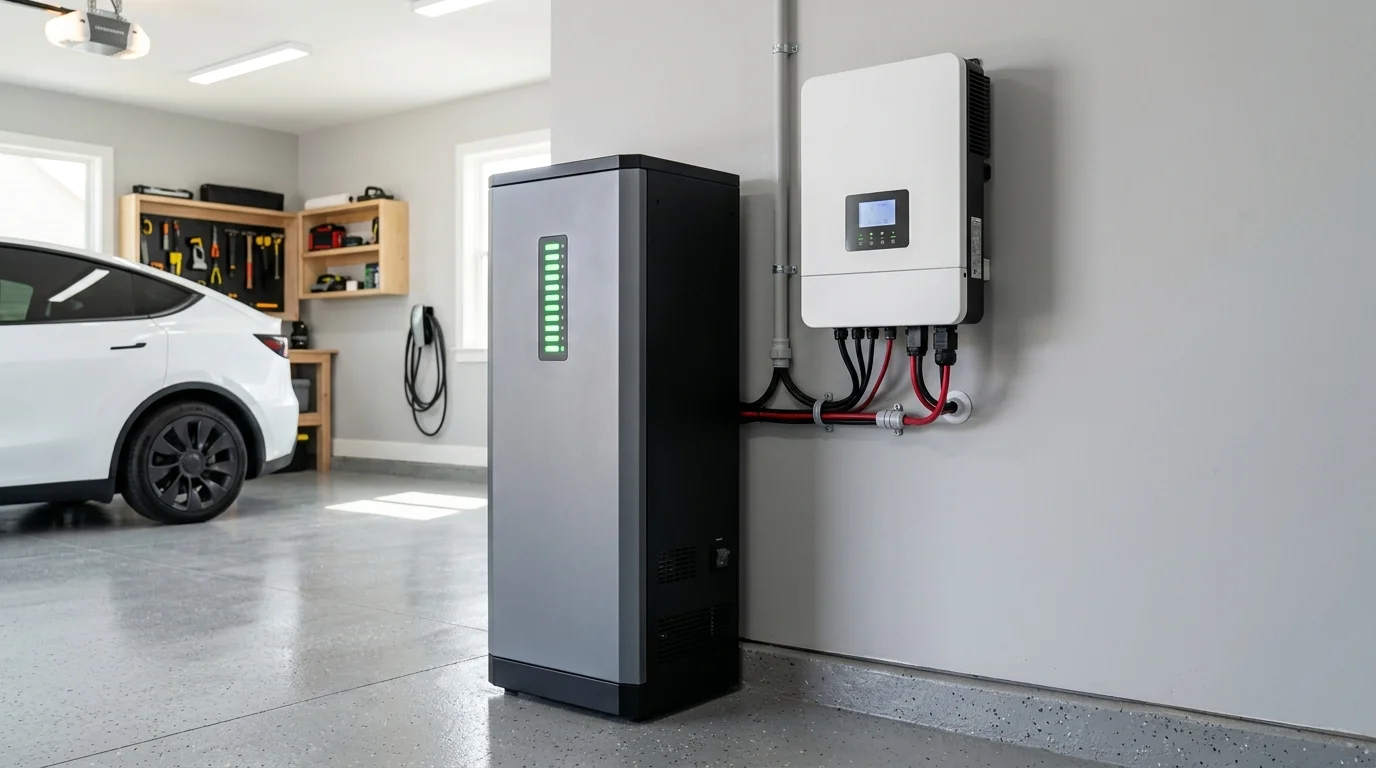 Hệ thống pin lưu trữ lithium cao cấp kết nối với inverter Deye 20kW 3 pha