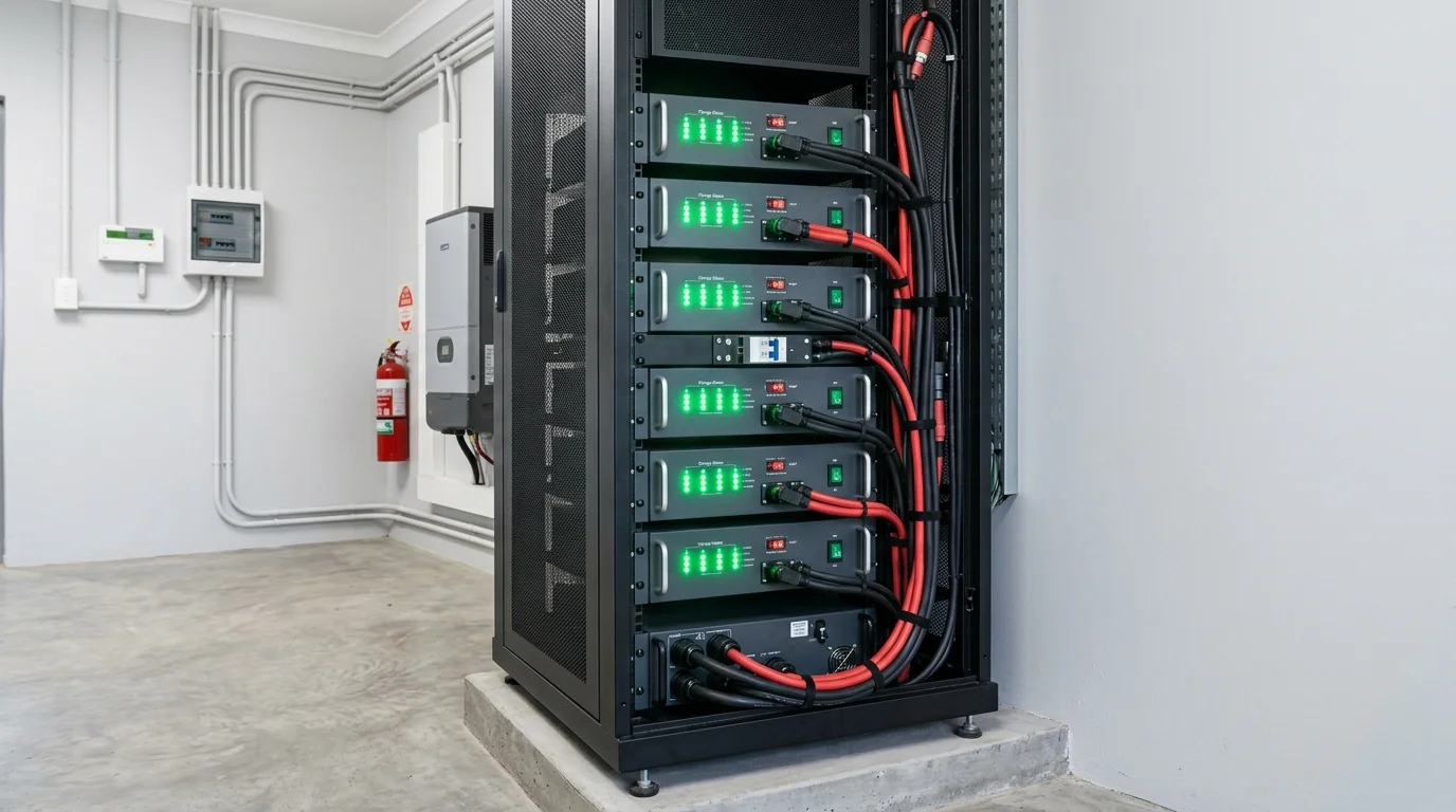 Tủ pin lithium cao cấp kết nối trực tiếp với biến tần Luxpower