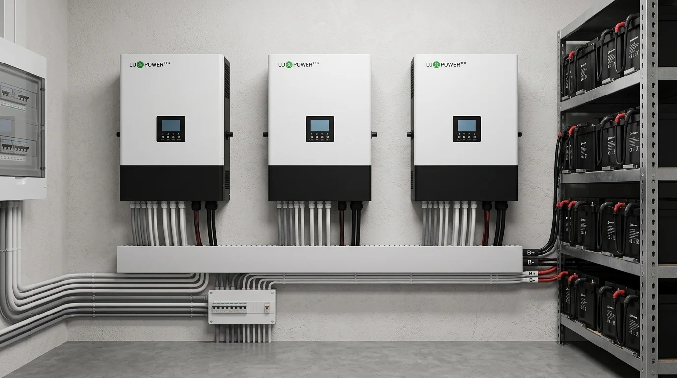 ghép song song các máy inverter Luxpower SNA2 12K
