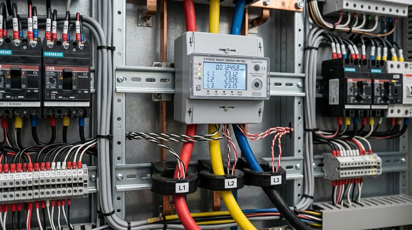 Smart Meter và cảm biến CT đo đếm 3 pha cho Inverter Solis Hybrid