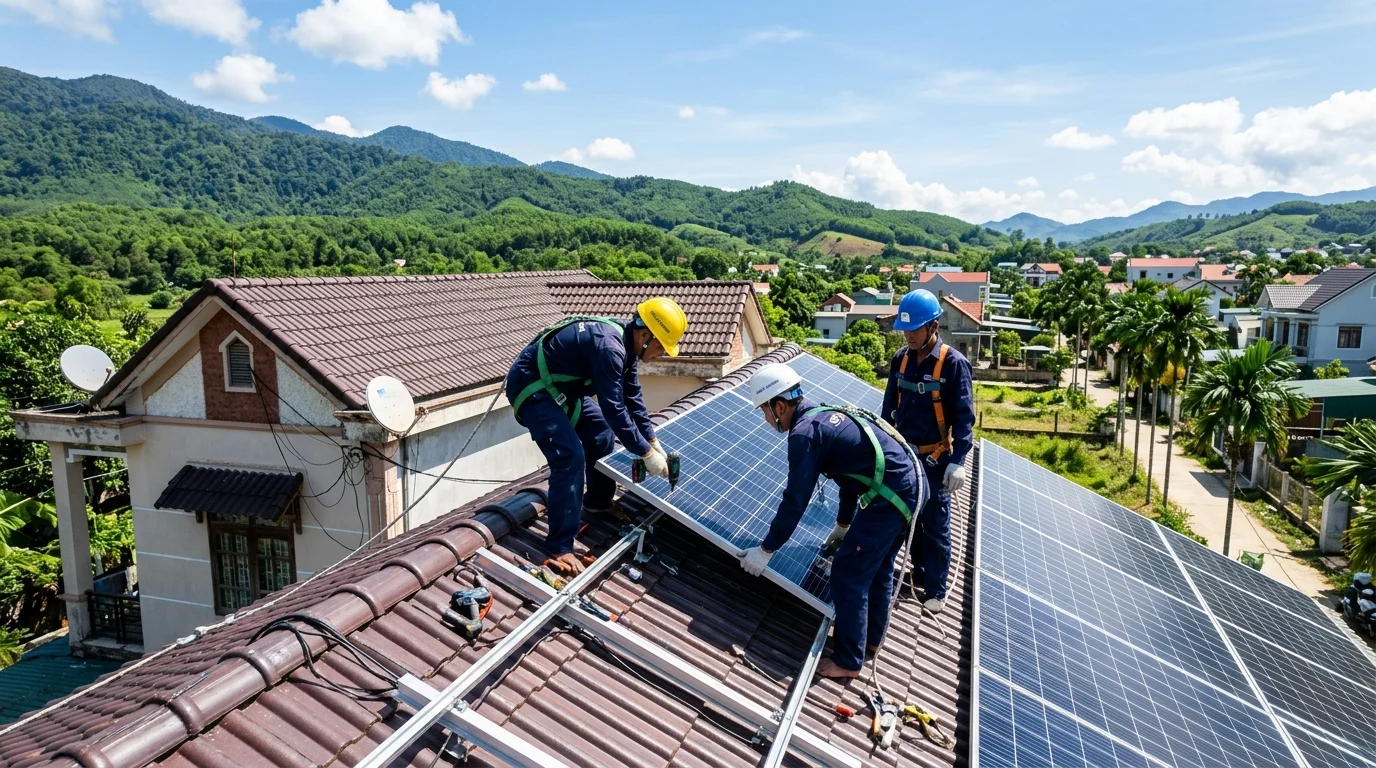 lắp đặt điện mặt trời tại Kon Tum