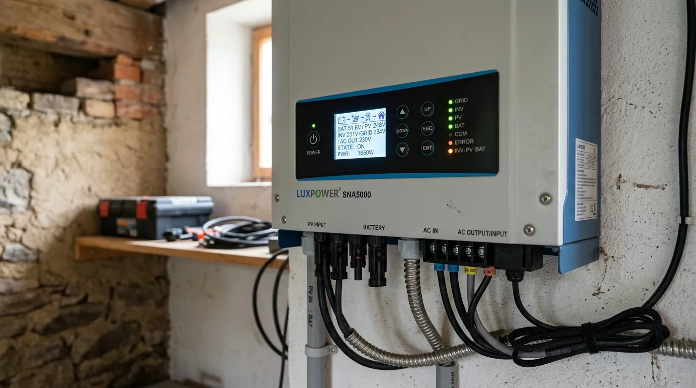 inverter Luxpower SNA5000 WPV cho lưới điện yếu