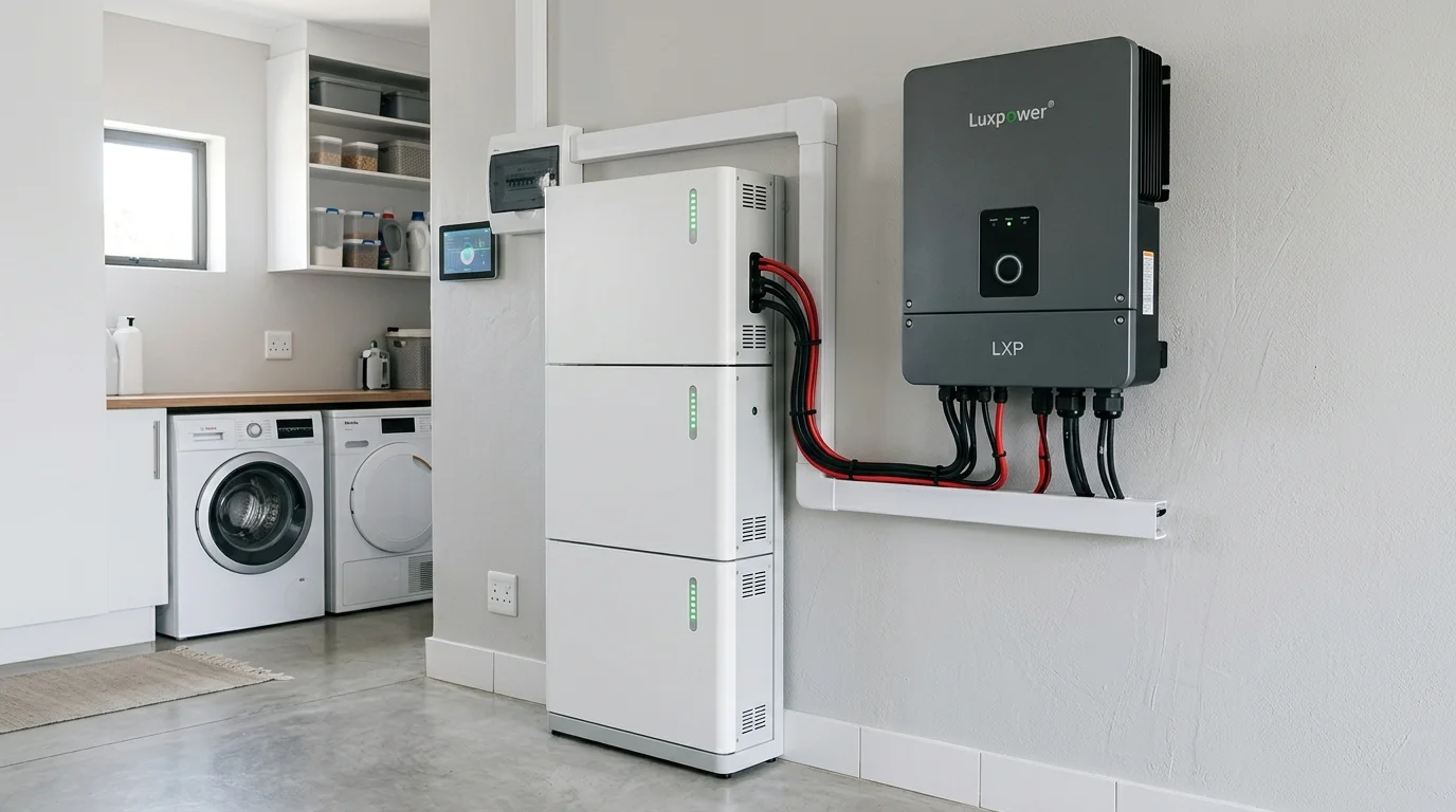 hệ thống pin lưu trữ lithium và inverter hybrid Luxpower LXP