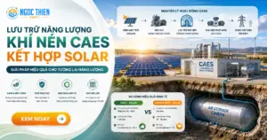 Lưu trữ năng lượng khí nén CAES kết hợp solar hiệu quả