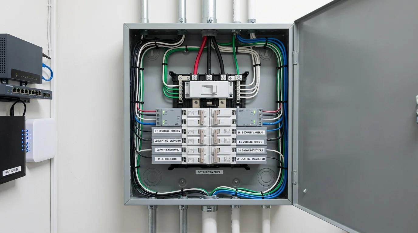 Đấu nối tủ điện phân chia phụ tải ưu tiên cho hệ thống solar hybrid