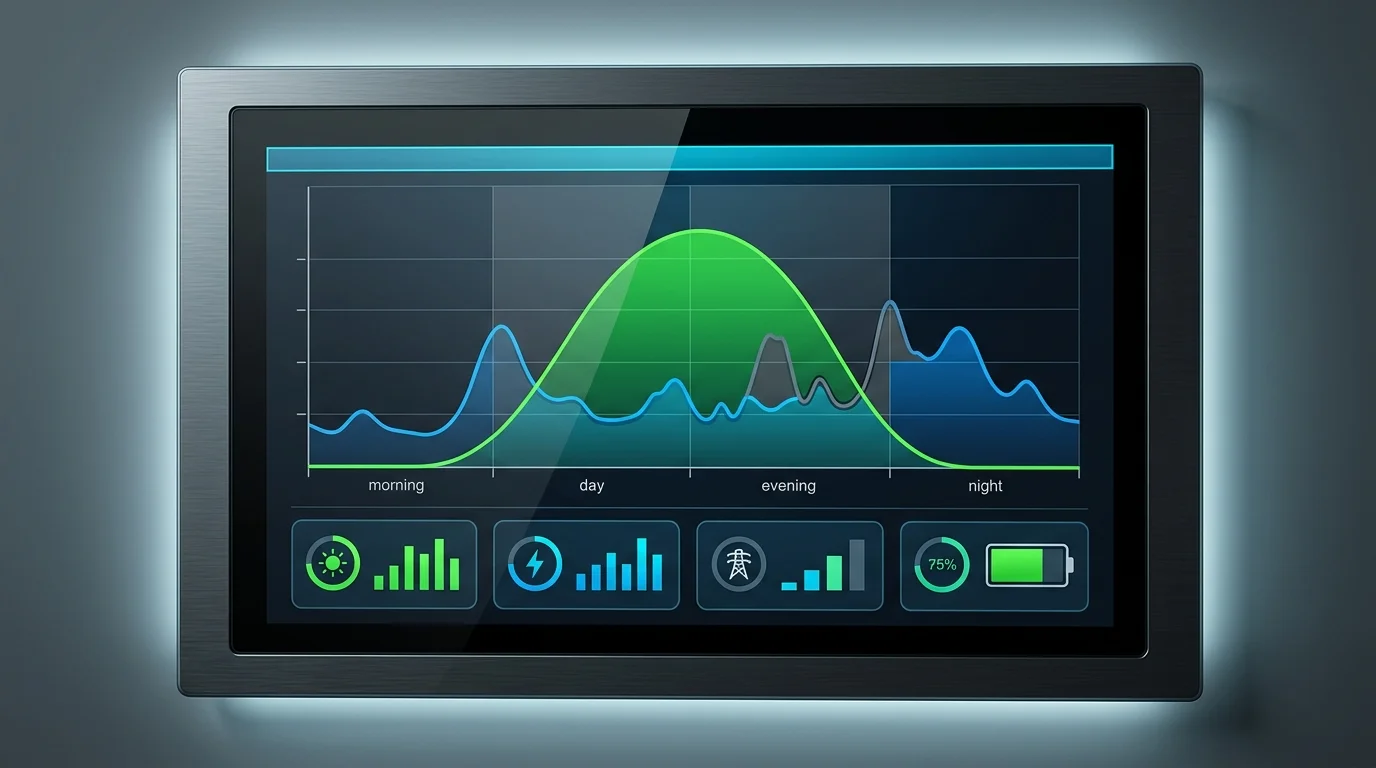 đồ thị đáp ứng công suất smart meter deye bám tải zero-export