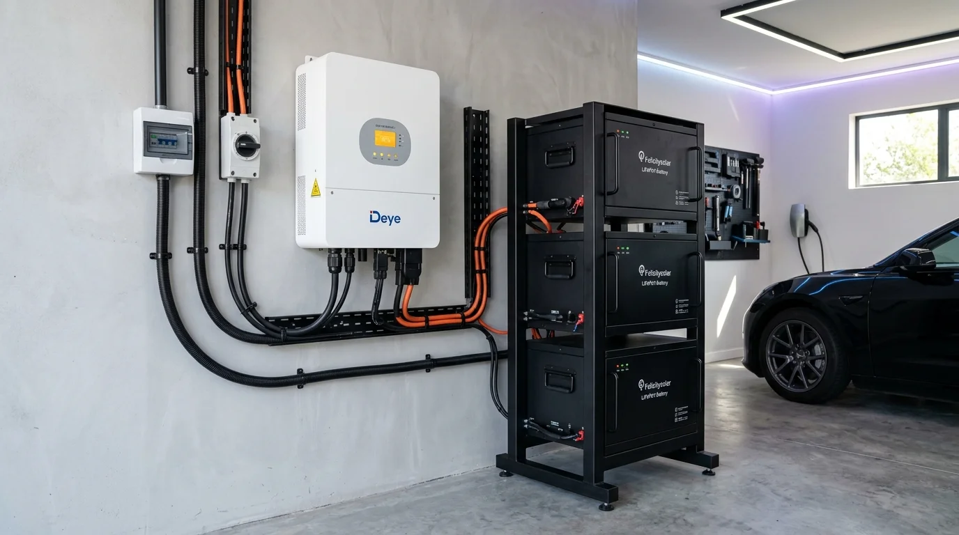 hệ thống điện mặt trời hybrid