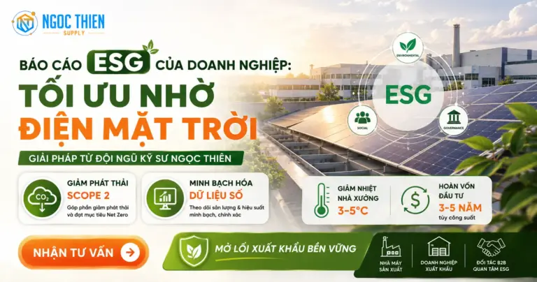 Báo cáo ESG của doanh nghiệp: Tối ưu nhờ điện mặt trời