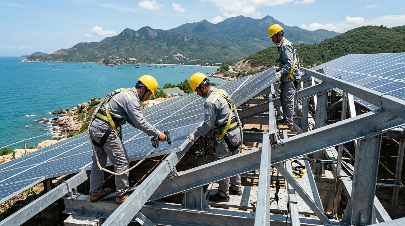 lắp đặt điện mặt trời miền trung