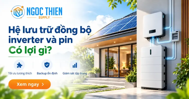 Hệ lưu trữ đồng bộ inverter và pin có lợi gì