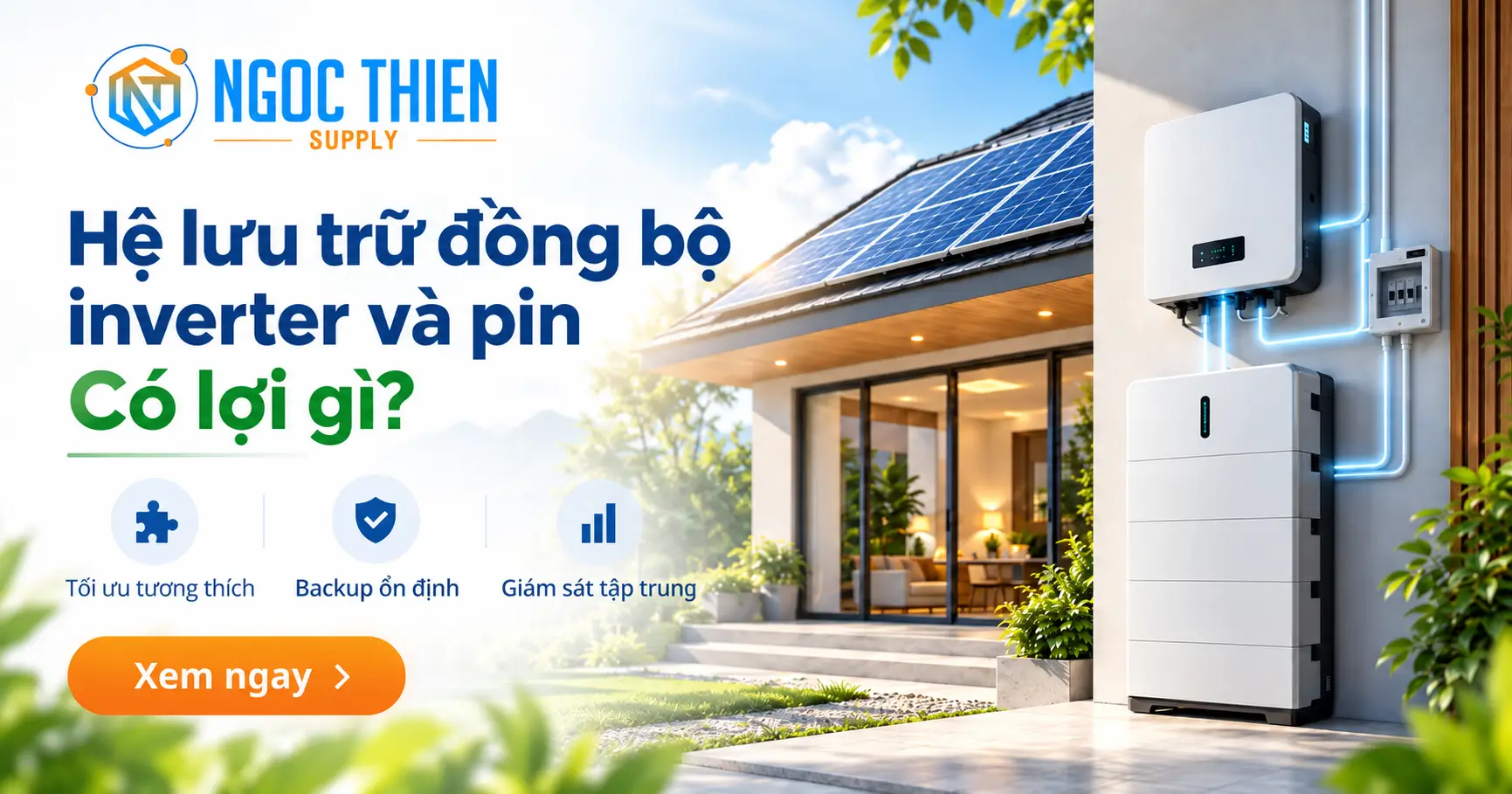 Hệ lưu trữ đồng bộ inverter và pin có lợi gì