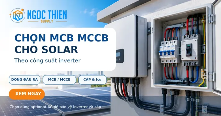 Chọn MCB MCCB cho solar theo công suất inverter