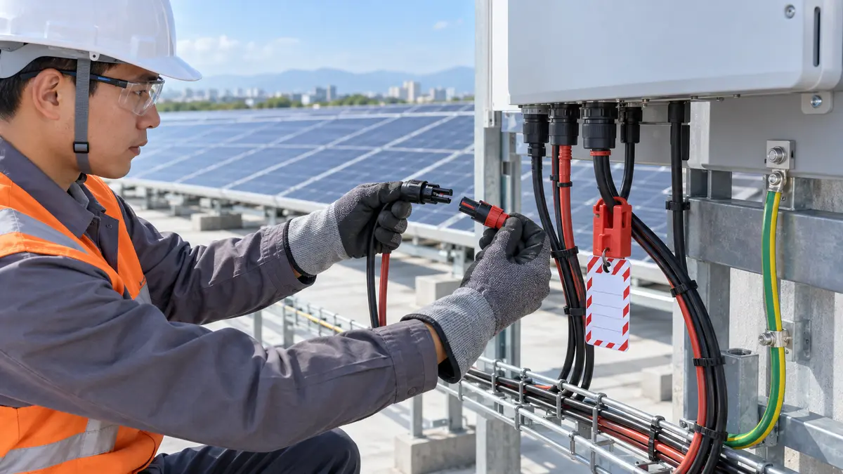 Cô lập chuỗi PV trước khi đo điện trở cách điện