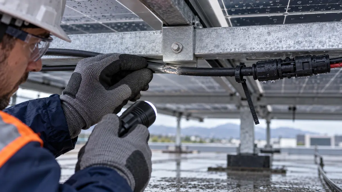 Dấu hiệu suy giảm lớp cách điện cáp DC solar