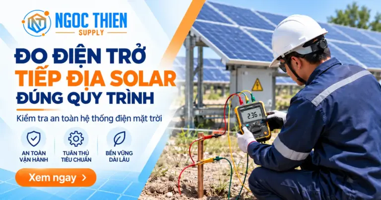Đo điện trở tiếp địa solar đúng quy trình