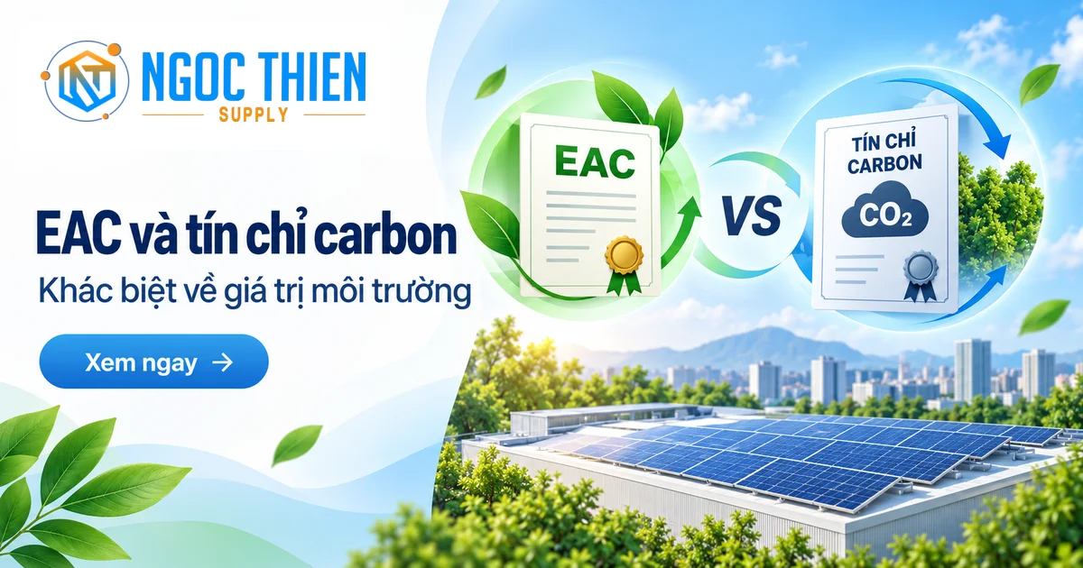 EAC và tín chỉ carbon được so sánh về giá trị năng lượng tái tạo và giảm phát thải