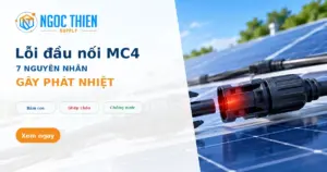 Lỗi đầu nối MC4 gây phát nhiệt trên hệ điện mặt trời