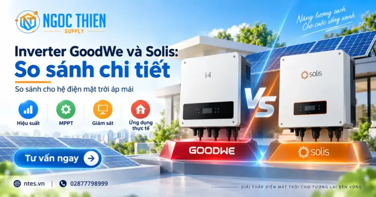 Inverter GoodWe và Solis được so sánh cho hệ điện mặt trời áp mái.