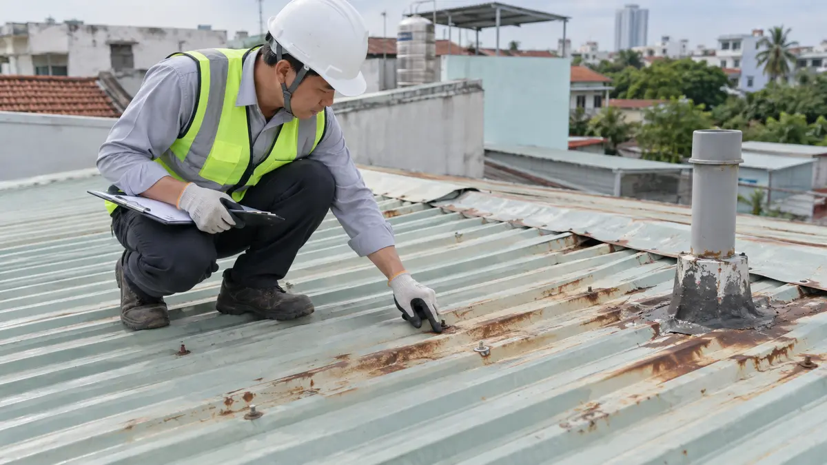Kiểm tra mái trước khi lắp solar