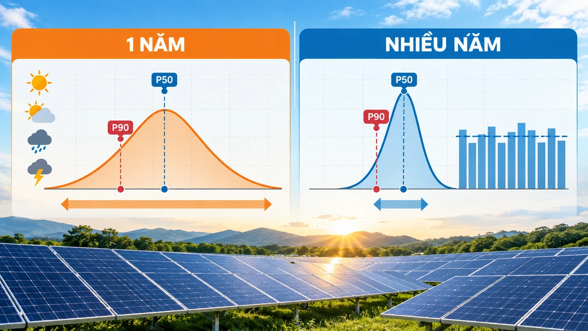 So sánh P90 một năm và P90 trung bình nhiều năm