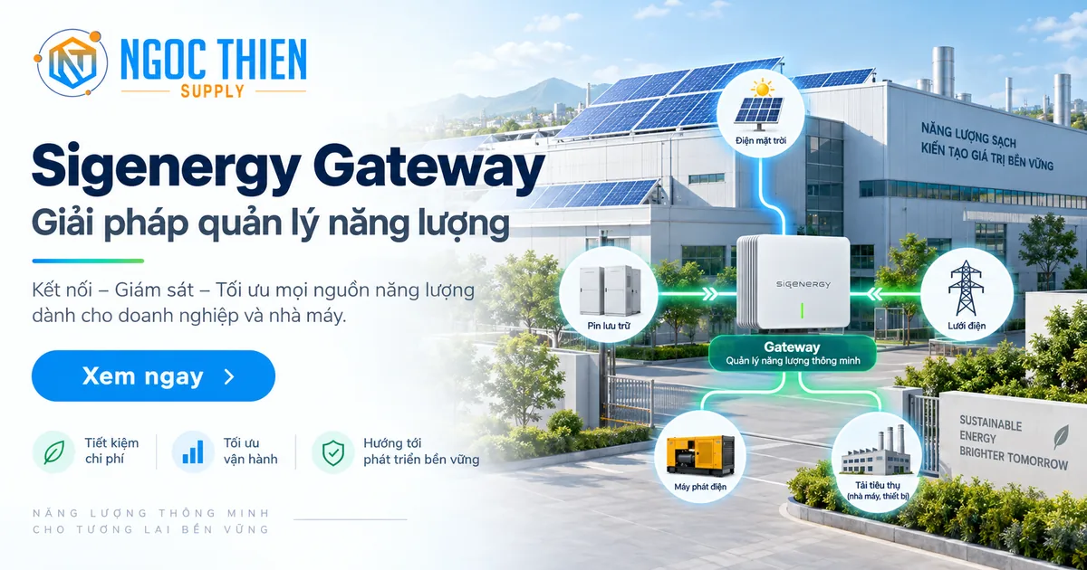 Sigenergy Gateway giải pháp quản lý năng lượng cho doanh nghiệp