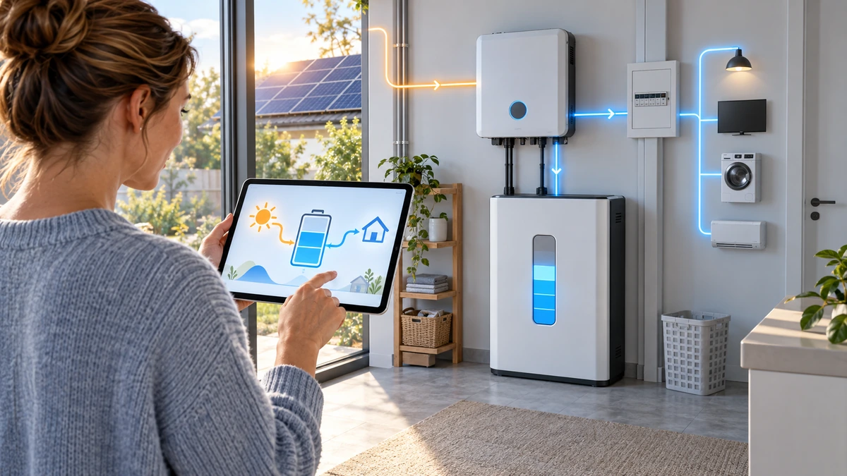 Minh họa sự khác nhau giữa SoC và SoH trong hệ thống pin lưu trữ