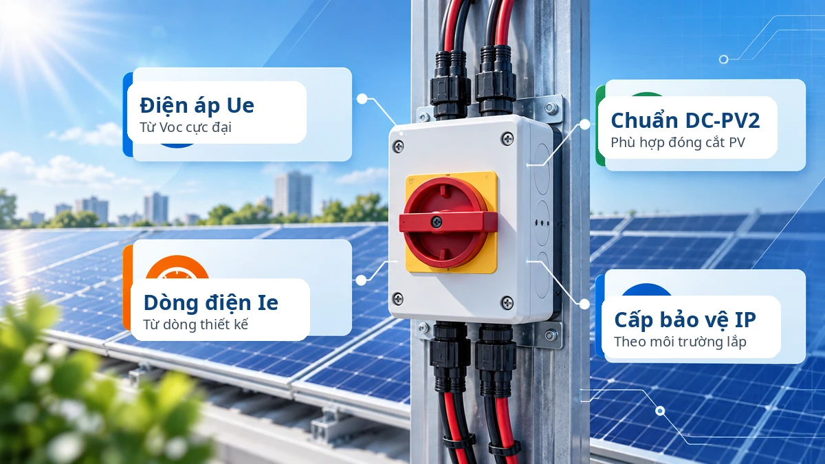 Thông số quan trọng khi chọn DC Isolator cho hệ thống solar